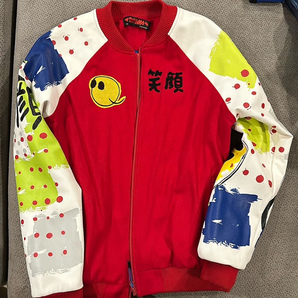 Ron Bass Celebrity Varsity Leather Jacket